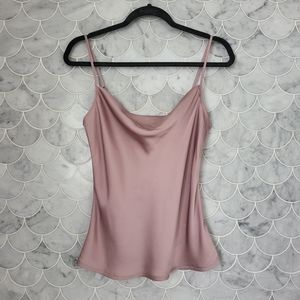 Express Satin Cowl Neck Blouse Top